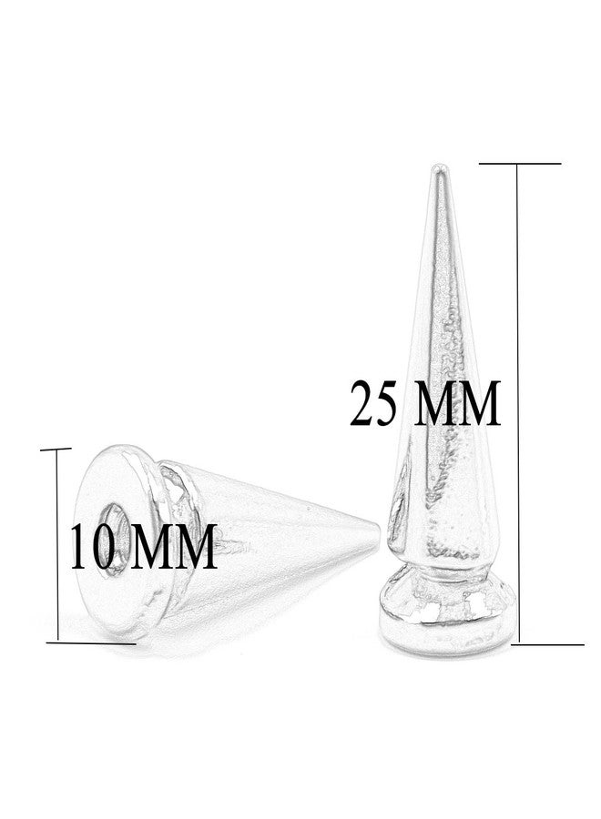 مسامير معدنية كبيرة بأحجام 25 مم، 10/20/30/50 مجموعة، مسامير تثبيت خلفية لولبية لأعمال الجلد اليدوية (50 مجموعة) - Image 5